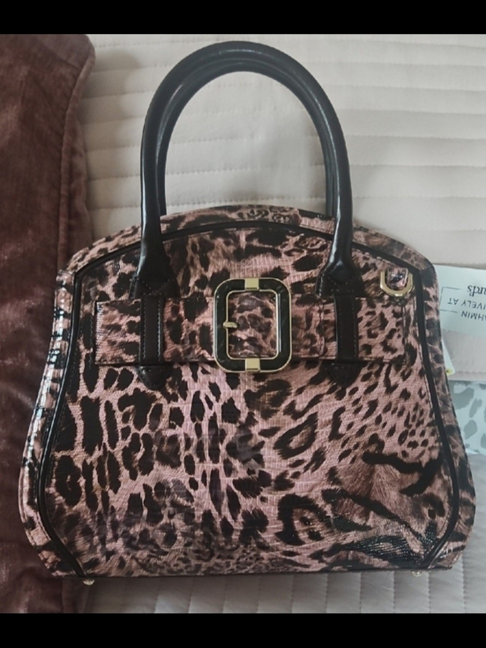 Brahmin Blush Winslet Rosetta Handbag - Brown & Pink